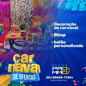Decoração carnaval-Em Recife