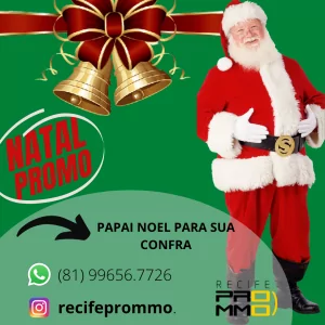 Papai Noel para sua confraternização em Recife